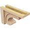 Ekena Millwork 5"W x 15"D x 10"H Classic Alma Rough Cedar Woodgrain TimberThane Corbel, Primed Tan CORUR05X15X10ALMRCPR - alternate 3